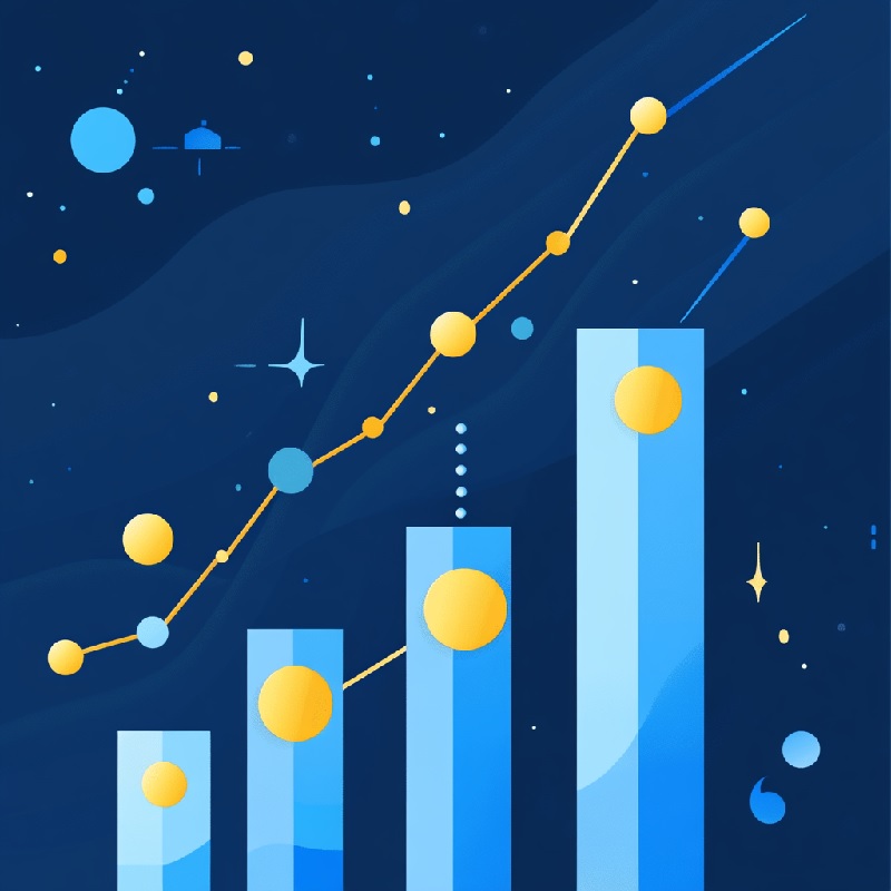 Graph representing an improvement in SEO rankings